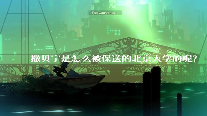 撒贝宁是怎么被保送的北京大学的呢？